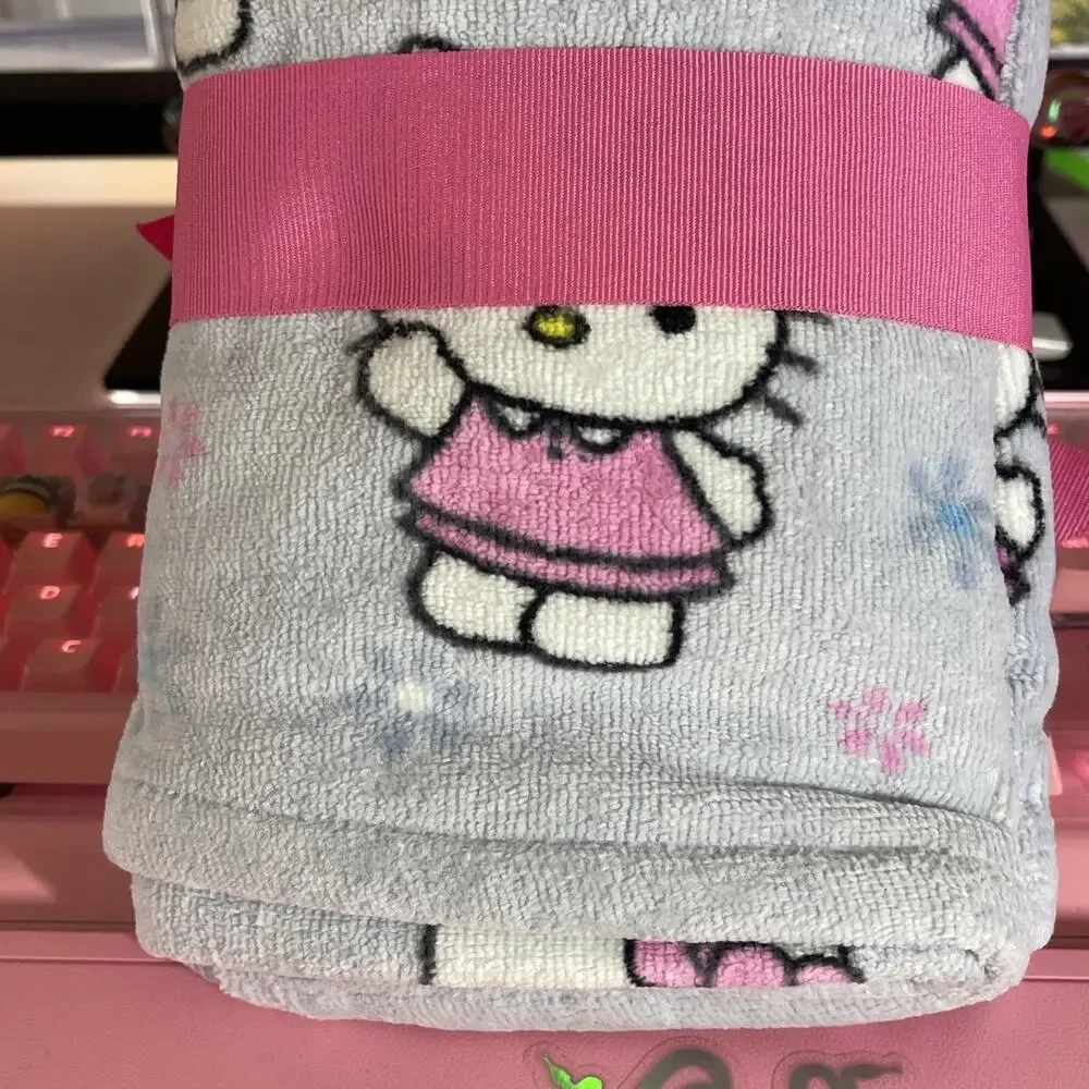 Hello Kitty Hand Towels Pink Flower Daisy Blue 16